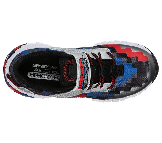 Zapatillas Skechers Con Velcro Niños - Mega Negro RLZVA0849